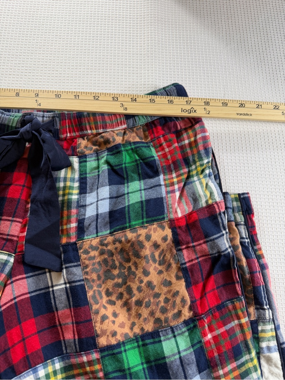 Aerie Women's Patchwork Size L Sleep Pajama Pants Flannel Lounge Pull On Pockets - Picture 5 of 7